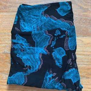 World map Lularoe leggings
